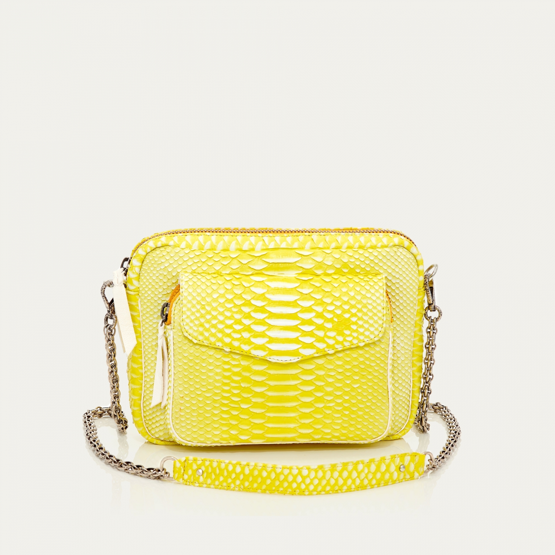 sac python jaune