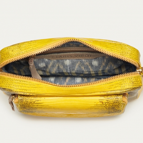 Yellow Lizard Bag Big Charly Endek Strap