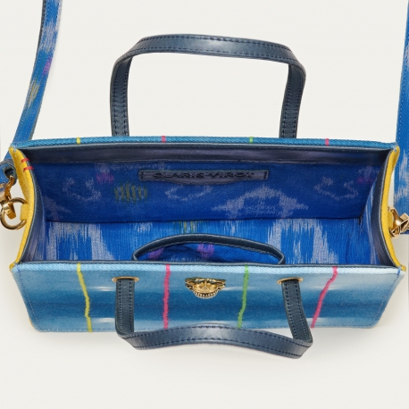 Indigo Bogolan Shopping Bag Mini Archi