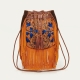 Python Fringes Bag Cheyenne Embrodied Orange