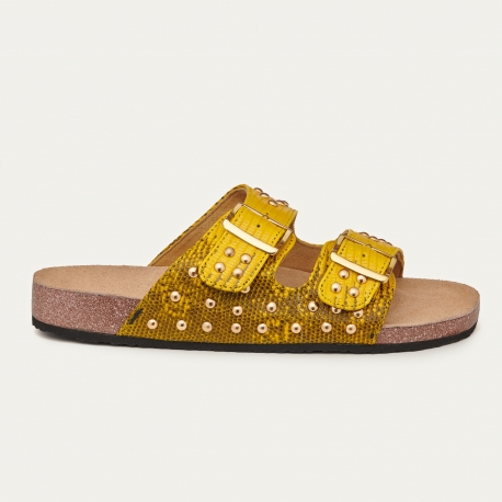 Lizard Sandals Odette Yellow