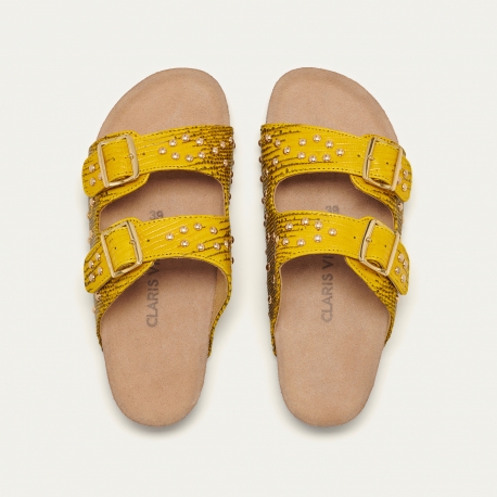 Lizard Sandals Odette Yellow