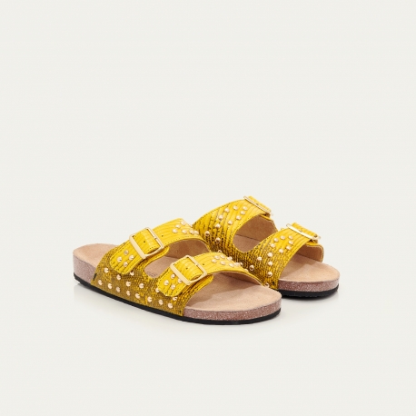 Lizard Sandals Odette Yellow