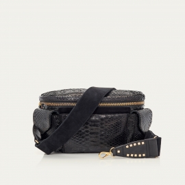 Sac Banane Python Jules Noir