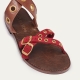 Sandales Python Laurette Chocolat Burgundy