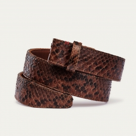 Ceinture Python Chocolat