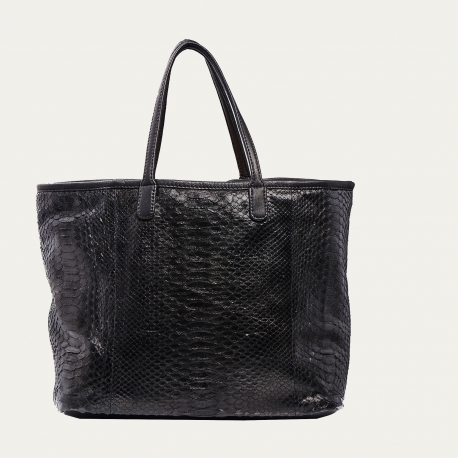 Black Python Tote Marny