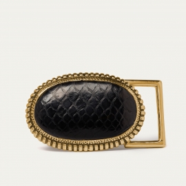 Black Python Dallas Buckle