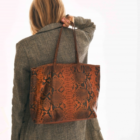 Moka Python Tote Marny