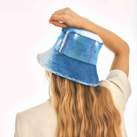 Chapeau Bobby Bogolan Indigo