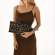 Leopard Leather Clutch Lou