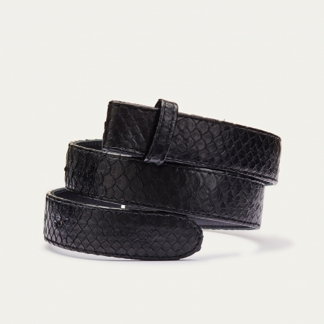 Ceinture Python Noire 