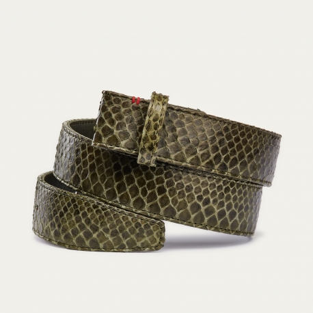 Kaki Python Belt
