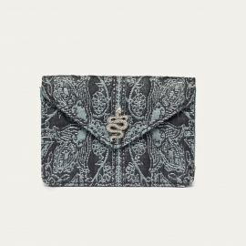 Porte Cartes Cuir Alex Cachemire Jean