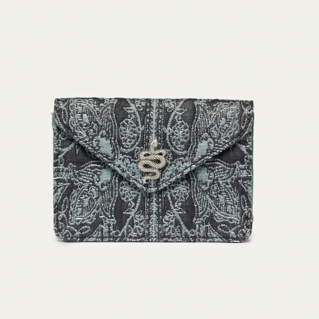 Porte Cartes Cuir Alex Cachemire Jean