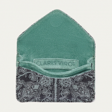 Porte Cartes Cuir Alex Cachemire Jean