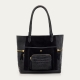 Liquorice Leather Hugo Tote Bag