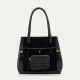 Liquorice Leather Hugo Tote Bag