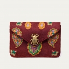 Porte Carte Alex Cachemire Violet