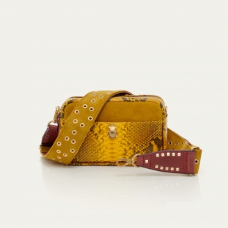 Sac Python Lily Jaune Safran