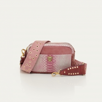 Sac Python Lily Rouge Bordeaux Délavé