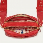 Sac Lily Cuir Rouge Vermillon