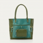Lime Leather Hugo Tote Bag