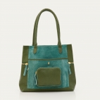Lime Leather Hugo Tote Bag