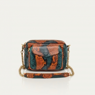 Sac Python Charly Vert Orangé