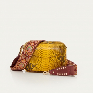 Sac Python Charly Jaune Safran