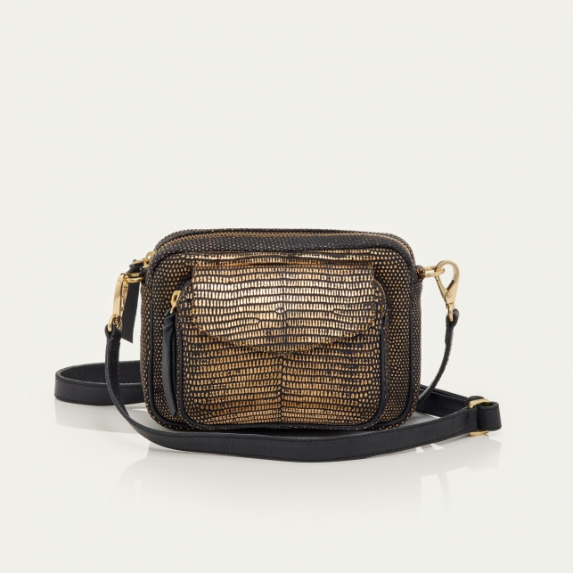 Old Gold Lizard Baby Charly Bag