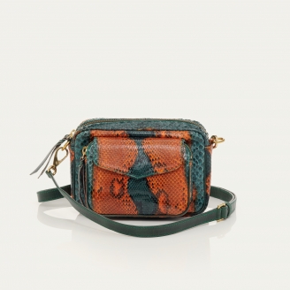 Sac Python Baby Charly Vert Orangé