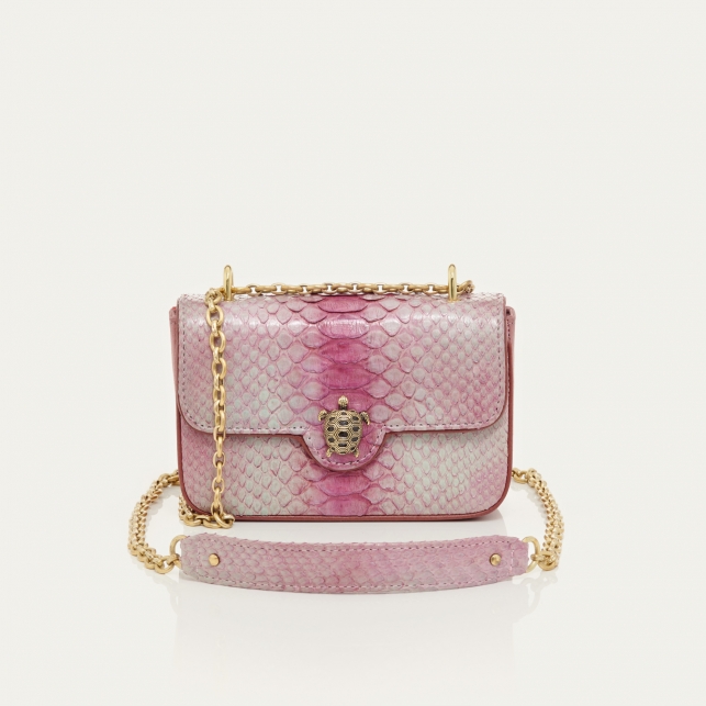 Sac Python Mini Ava Bordeaux Délavé