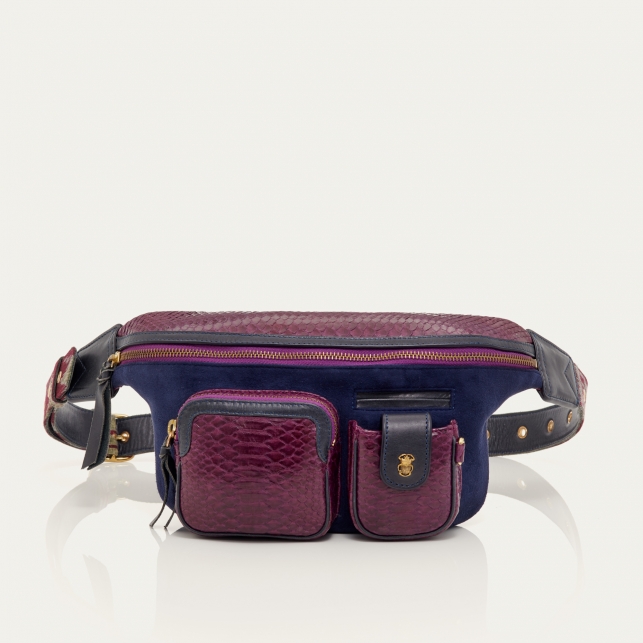 Sac Banane Python Romeo Violet