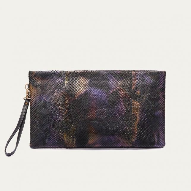 Pochette Python Lou Carbone