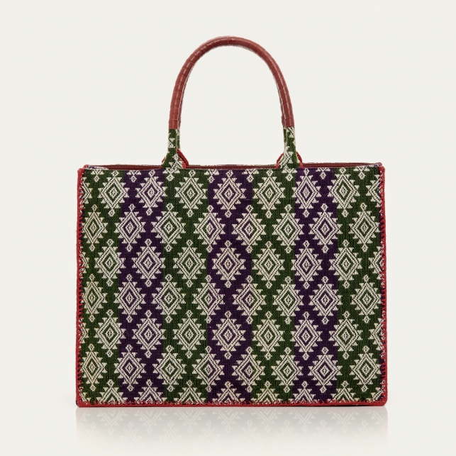 Sumba Bicolore Archi Shopping Bag