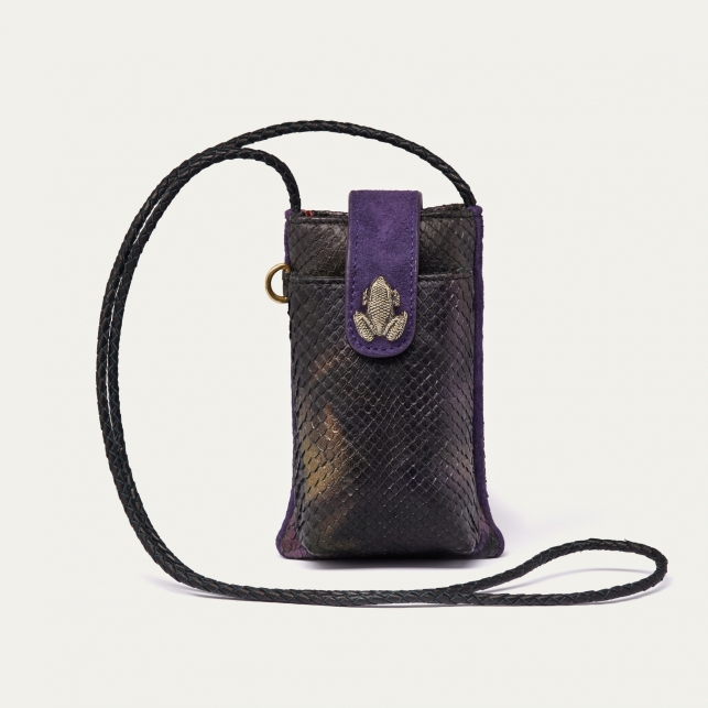 Carbon Python Phone Bag Double Marcus