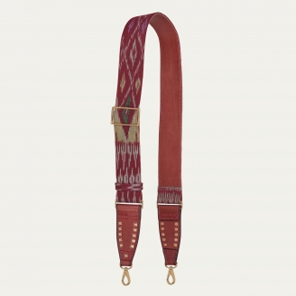 Burgundy Endek Strap