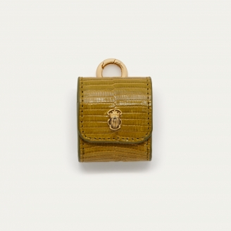 Khaki Lizard Airpod Holder Jamie