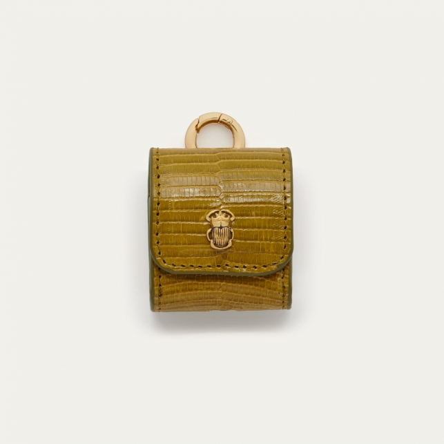 Khaki Lizard Airpod Holder Jamie