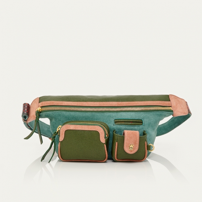 Lime Leather Fanny Pack Romeo