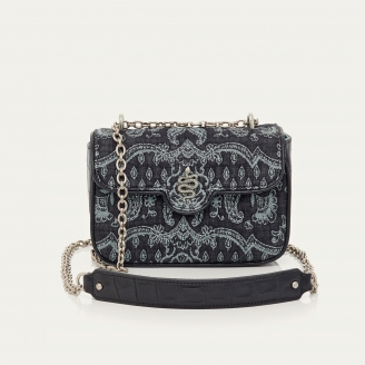 Sac Cuir Mini Ava Cachemire Jean