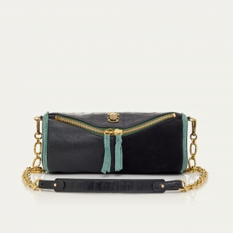 Liquorice Leather Gaston Bag