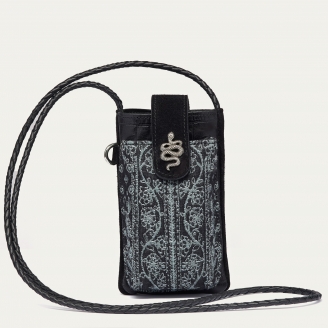 Etui à Telephone Cuir Double Marcus Cachemire Jean