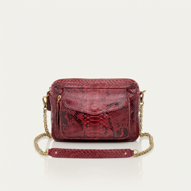 Sac Python Big Charly Burgundy Chaîne