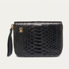 Black Python Mini Bob Wallet