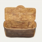 Golden Brown Leather Mini Ava Bag