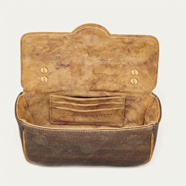 Golden Brown Leather Mini Ava Bag