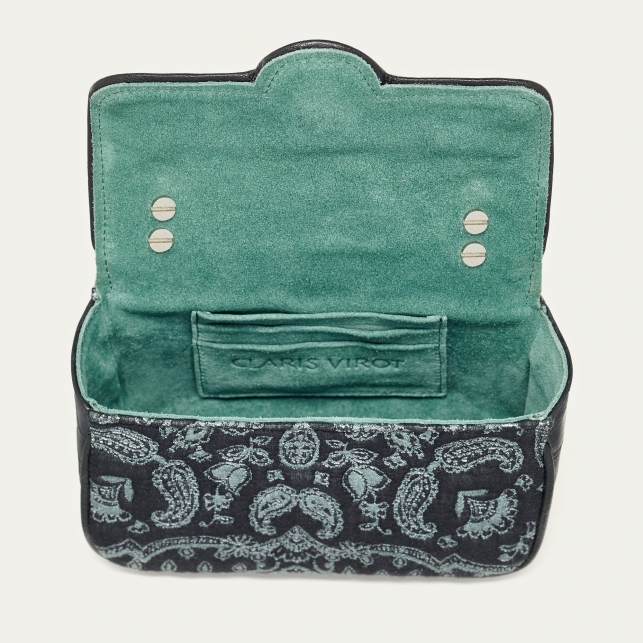 Jean Cashmere Leather Mini Ava Bag