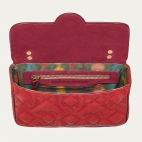 Vermilion Leather Ava Medium Bag